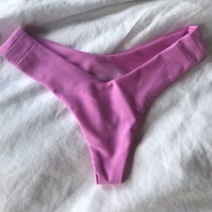 Stone fox swim tucker bikini bottoms (pink)